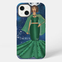 Diosa zodiaca del tauro en el espacio celestial de
