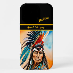 Funda Para iPhone 16 Pro Max Dirección de la composición del patrón nativo