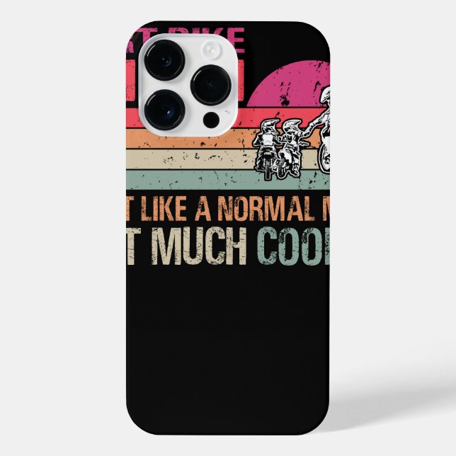 Funda Para iPhone Dirt Bike Mom Motocross Enduro Motorcycle Sport Fa (Reverso)
