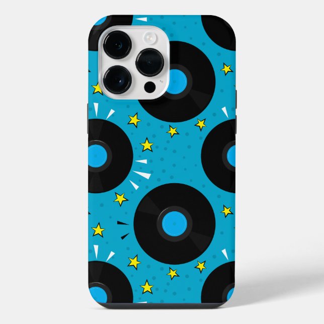 Funda Para iPhone Disco de vinilo estilo cómic (Reverso )