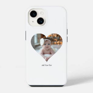 Funda Para iPhone 14 Diseña Tu Propia Foto Con Forma De Corazón