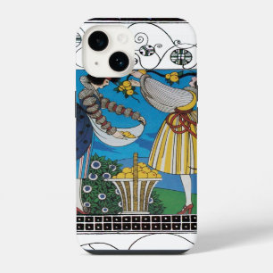 FUNDA PARA iPhone 14 DISEÑADOR DE VESTUARIO DE MODA Y JARDÍN DE VERANO