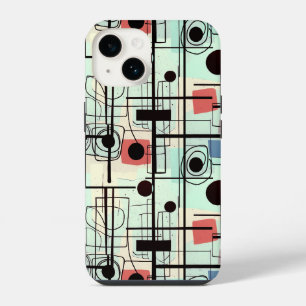 Funda Para iPhone 14 Diseño abstracto moderno, Cojín decorativo de líne