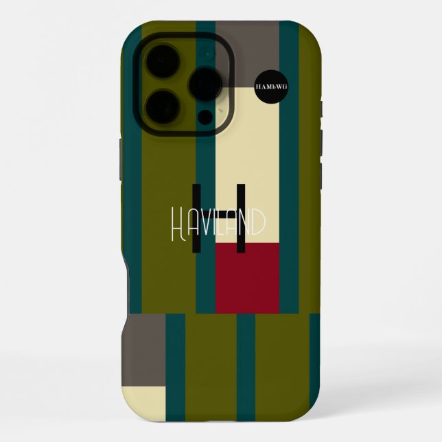 Funda Para iPhone Diseño abstracto moderno Estuche para teléfono cel (Reverso )