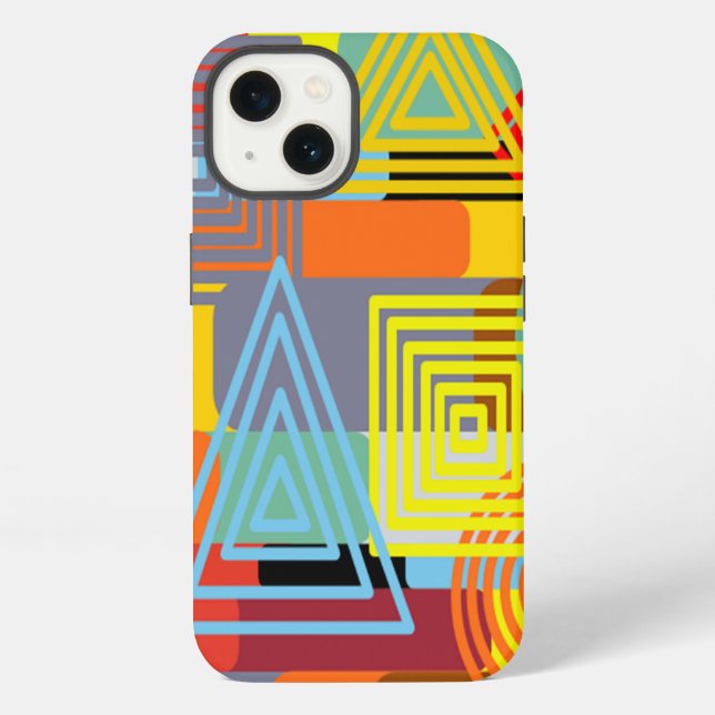 Funda Para iPhone Diseño Bauhaus Tres (Reverso )