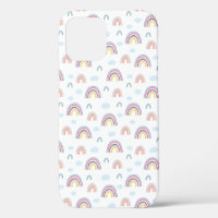 Diseño Boho de las nubes de lluvia rosadas
