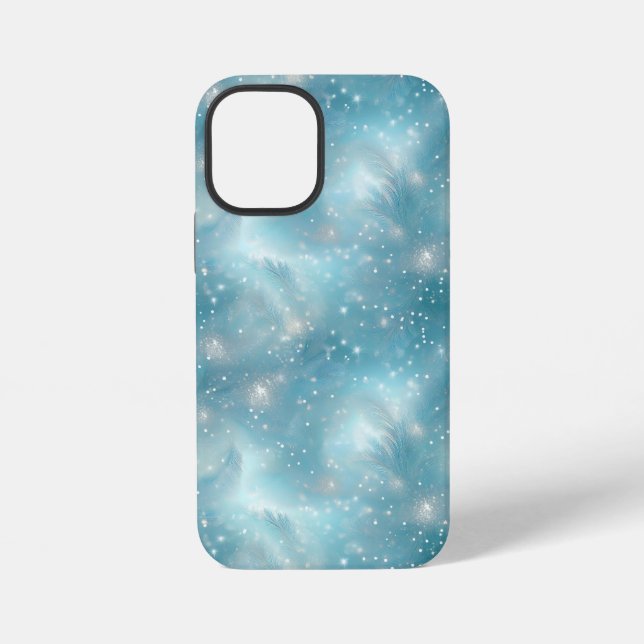 Funda Para iPhone Diseño Brillante Azul con Destellos  (Reverso )