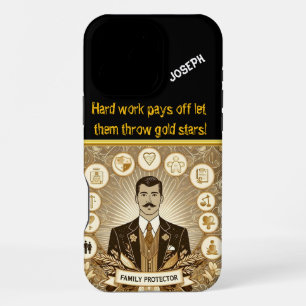 Funda Para iPhone 16 Pro Max Diseño de abogado de protección familiar creativo