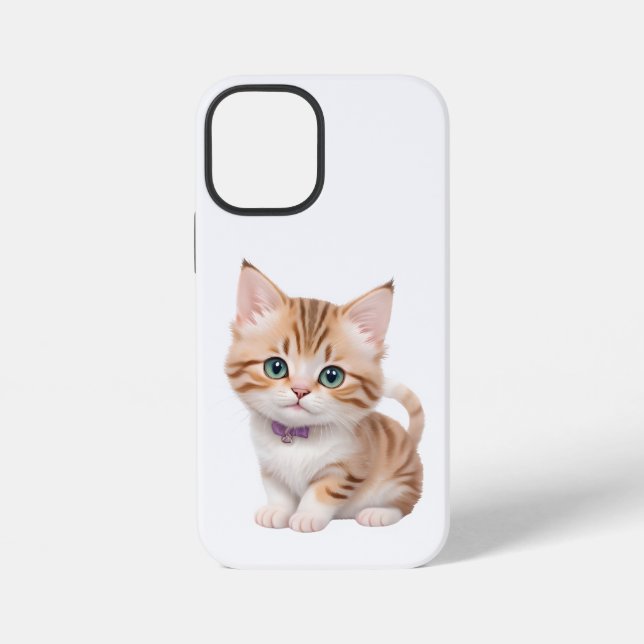 Funda Para iPhone Diseño de adorable gatito bebé  (Reverso )