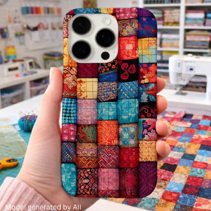 Funda Para iPhone 16 Pro Diseño de amante de colchas - Arte de patchwork