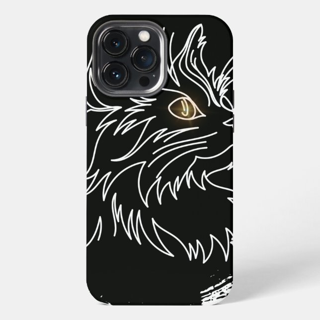 Funda Para iPhone Diseño de Amante de Gatos Adorable (Reverso )