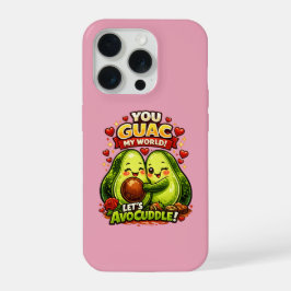 Diseño de amor de San Valentín de aguacate lindo,