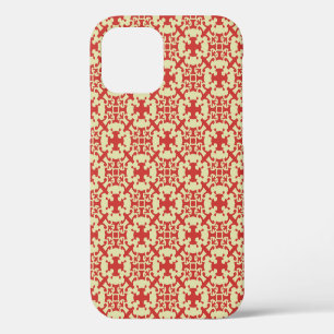 Funda Para iPhone 12 diseño de arte de patrón vintageabstracto, antiguo