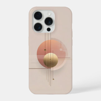 Diseño de arte moderno con círculos y líneas,