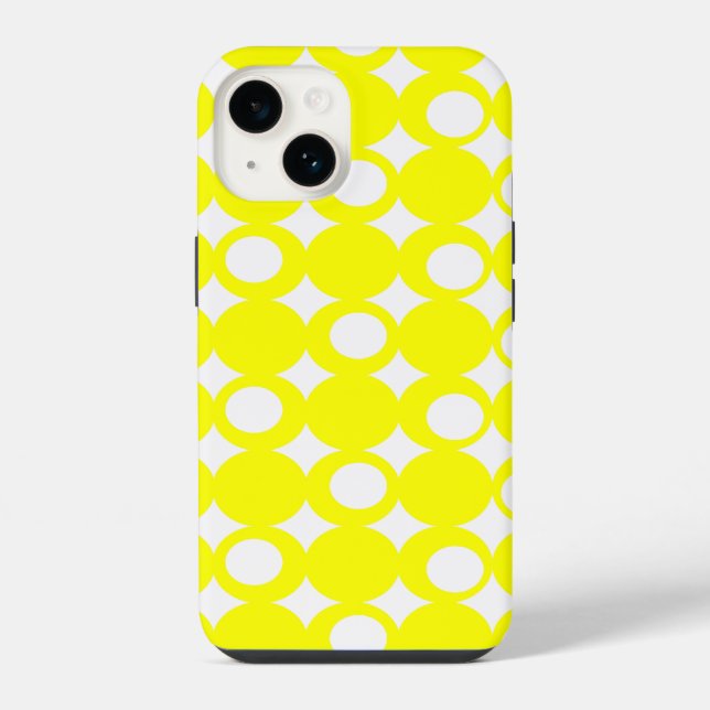 Funda Para iPhone Diseño de bola mod amarilla @ Emporio Moffa (Reverso )