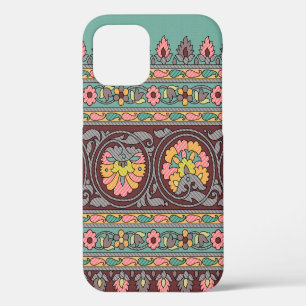 Funda Para iPhone 12 Diseño de borde tradicional mogol arte,patrón,geom