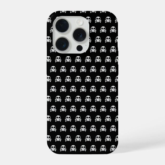 Funda Para iPhone Diseño de calavera pirata (Reverso )