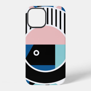 Funda Para iPhone 12 diseño de cartel abstracto de Memphis. Cara geomét