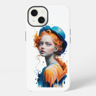 Diseño de chica 3D en color de cubierta trasera IP