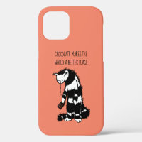 Diseño de Chocolate Lover - Carácter gato divertid