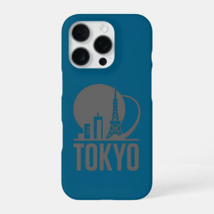 Funda Para iPhone 16 Pro Diseño de Círculo del Horizonte de Tokio