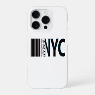 Funda Para iPhone 16 Pro Diseño de código de barras de la ciudad de Nueva Y