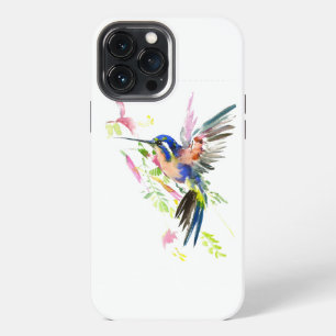 Funda Para iPhone 13 Pro Max "Diseño de Colibrí Pintado a Mano – Único y Artíst