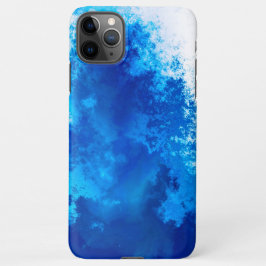 Funda Para iPhone 11Pro Max Diseño de color sólido azul abstracto