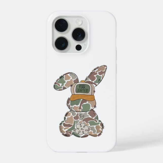 Funda Para iPhone Diseño de conejo camuflado | Estuche de cazador de (Reverso )