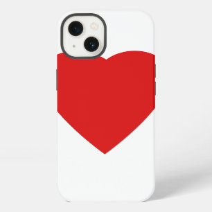 Diseño de corazón de amor rojo y blanco.