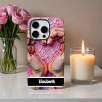 Diseño de corazón personalizado pintado a mano en 