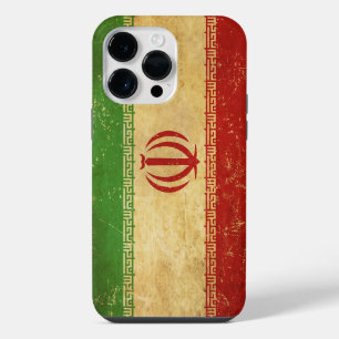 Funda Para iPhone 14 Pro Max Diseño de cosecha de bandera de Irán