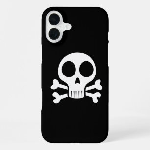 Funda Para iPhone 16 Plus Diseño de cráneo pirata