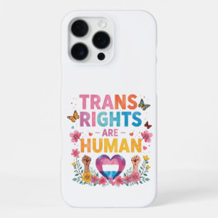 Funda Para iPhone 16 Pro Max Diseño de Derechos Trans son Derechos Humanos