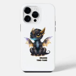 Funda Para iPhone 14 Pro Max Diseño de Dragón Negro