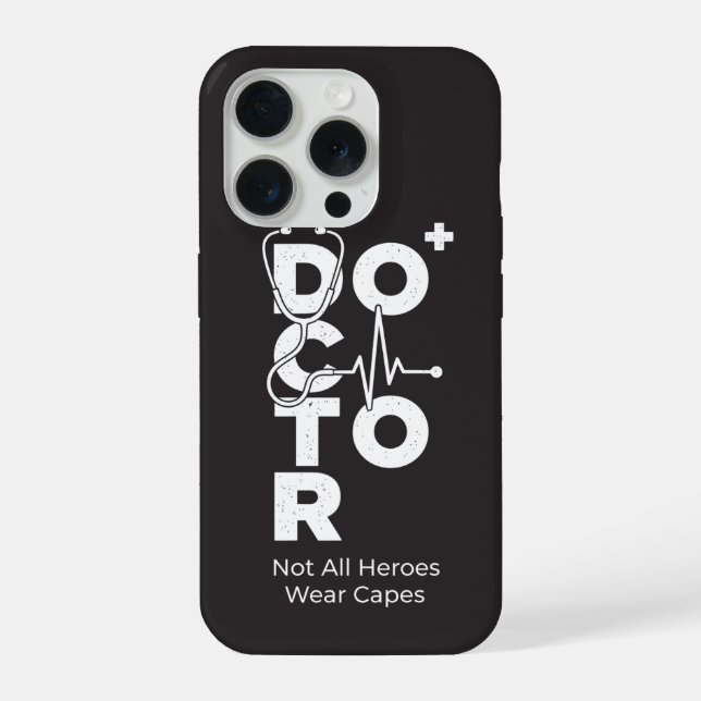 Funda Para iPhone Diseño de estetoscopio médico vertical Doctor (Reverso )