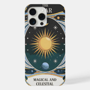Diseño de Estrella Celestial Mágica y Luna Cósmica