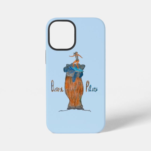 Funda Para iPhone diseño de fiesta de playa  (Reverso )