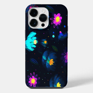 FUNDA PARA iPhone 14 PRO MAX DISEÑO DE FLOR MÁGICA LUMINOSA COLORIDA