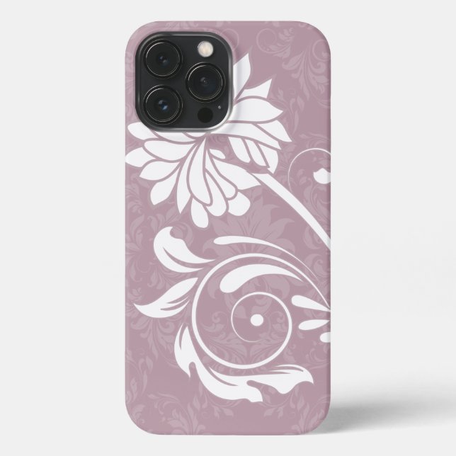 Funda Para iPhone  Diseño de flores (Reverso )
