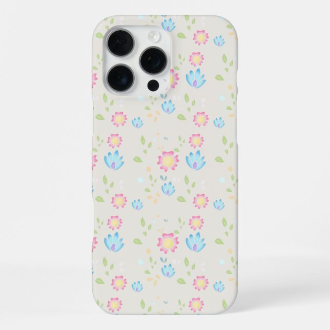 Funda Para iPhone Diseño de flores de primavera cúpulas (Reverso )