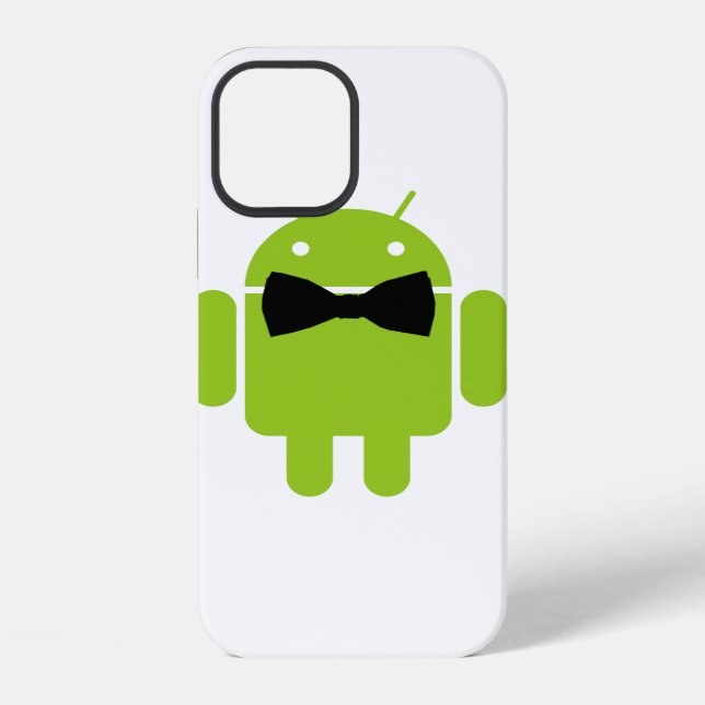 Funda Para iPhone Diseño de icono de robot Android de estilo formal (Reverso )