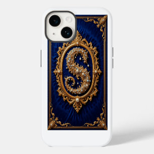Funda Para iPhone 14 Diseño de joyería dorada lujosa ornamentada