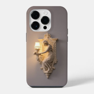 Funda Para iPhone 14 Pro Diseño de lámpara renacentista espeluznante de Hal