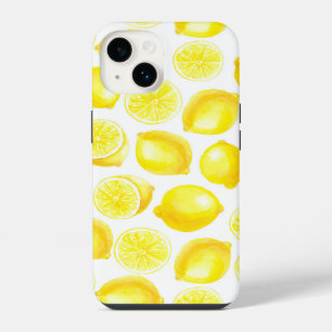Funda Para iPhone 14 Diseño de limones con acuarela