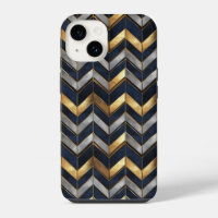 "Diseño de lujo Art Deco: oro, plata y azul