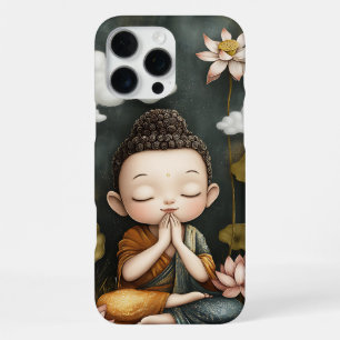 Funda Para iPhone 16 Pro Max Diseño de Meditación Zen Pacífico de Arte Buda