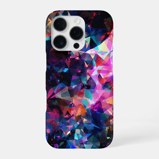Funda Para iPhone Diseño de mosaico de cristal abstracto - Espectro  (Reverso)