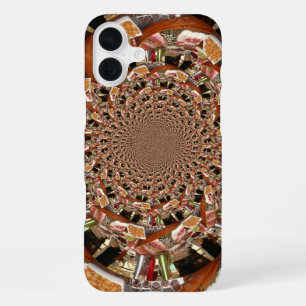 Funda Para iPhone 16 Plus diseño de motivo de caleidoscopio de sushi