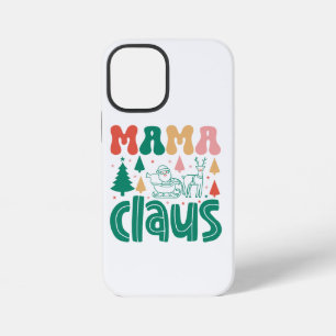 Funda Para iPhone 12 Mini Diseño de Navidad de Mama Claus-60097